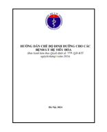 Tài liệu Hướng dẫn chế độ dinh dưỡng cho các bệnh lý hệ tiêu hóa.pdf