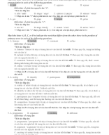 9. UNIT 3 - 45 MINUTE TEST - KEY CHI TIẾT.doc