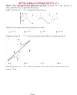 MÔN TOÁN - KHỐI 12- HK1- CÁNH DIỀU.docx