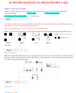 PHẦN III . CÂU TRẢ LỜI NGẮN  - DI TRUYỀN HỌC NGƯỜI VÀ TƯ VẤN DI TRUYỀN - GV.docx