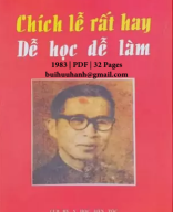 Chích Lể Rất Hay Dễ Học Dễ Làm (NXB Y Học Dân Tộc 1983) - Nguyễn Oắng, 32 Trang.pdf