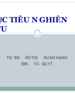 [ĐÌNH NOTE][MỤC TIÊU NGHIÊN CỨU] (Cô Xuân Hạnh) Y14.pptx