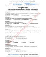 Chapter # 03 - MCQ's of Measures of Central Tendency.pdf