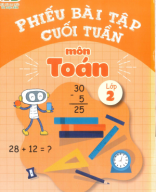 Phiếu bài tập cuối tuần Toán 2- có đáp án.pdf