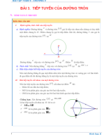 Chương V - Bài 3 - ĐƯỜNG TRÒN. TIẾP TUYẾN CỦA ĐƯỜNG TRÒN.docx