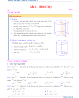 Chương X - Bài 1 - HÌNH TRỤ.docx