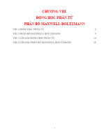 CĐ Bồi dưỡng HSG Vật Lý lớp 10 - Chương 8 - ĐỘNG HỌC PHÂN TỬ. PHÂN BỐ MAXWELL-BOLTZMANN.docx