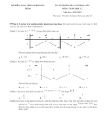 Đề kiểm tra cuối học kì 1 - Toán Học 12 - Dùng chung 3 sách - Theo form 2025 - Đề 6.doc