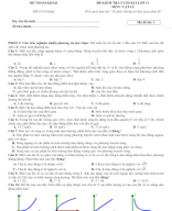 ĐỀ 2 - Kiểm tra cuối Học kì 1 - Vật Lí 11 - Form 2025 (Dùng chung 3 sách).docx