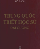 181.11 - TVTT0000483 - Trung Quốc Triết Học Sử Đại Cương - Hồ Thích - Minh Đức - Văn Hoá Thông Tin.pdf