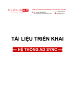 TÀI LIỆU TRIỂN KHAI HỆ THỐNG AD SYNC