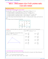 Chương IV - Bài 3 - ỨNG DỤNG TỈ SỐ LƯƠNG GIÁC CỦA GÓC NHỌN.docx