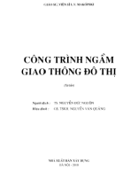 Ebook Công trình ngầm giao thông đô thị - GS.VS L.V. Makốpski.pdf