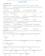 20 câu ôn phần Tiếng Anh - Đánh giá năng lực ĐHQG TPHCM - Phần 24 (Bản word có giải).doc