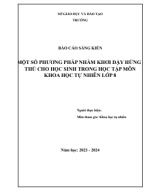 3608.SKKN - MỘT SỐ BIỆN PHÁP NHẰM KHƠI DẬY HỨNG THÚ CHO HS - KHTN 8.pdf