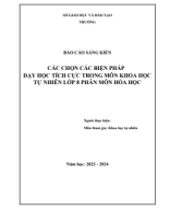 3607.(WORD) SKKN - CÁCH CHỌN CÁC BIỆN PHÁP DẠY HỌC TÍCH CỰC - KHTN 8 - HÓA HỌC.pdf